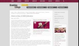 
							         Commencement | Brooklyn College - The City University of New York								  
							    