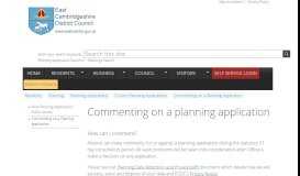 
							         Commenting on a planning application | East Cambridgeshire District ...								  
							    