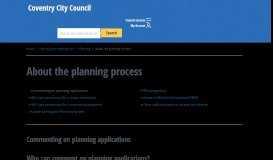 
							         Commenting on planning applications | About the planning process ...								  
							    