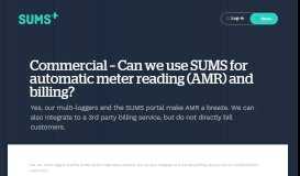 
							         Commercial - Can we use SUMS for automatic meter reading (AMR ...								  
							    