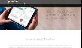 
							         Commercial Insurance Broker Portal | Synechron								  
							    