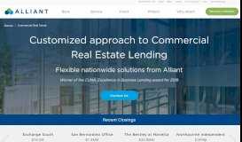 
							         Commercial Real Estate Lending | Alliant Credit Union								  
							    