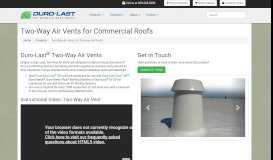 
							         Commercial Roofing Two-Way Air Vents | Duro-Last Roofing, Inc.								  
							    