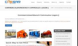 
							         Commercialworkbench Commsales Logon J - Scaie Heavy ...								  
							    