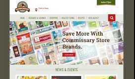 
							         Commissaries: Home								  
							    