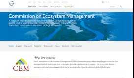 
							         Commission on Ecosystem Management | IUCN								  
							    