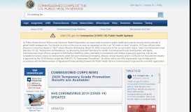 
							         Commissioned Corps Management Information System								  
							    