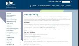 
							         Commissioning - South Western Sydney Primary Health Network								  
							    