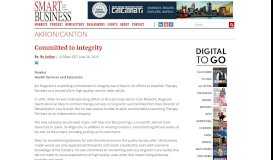 
							         Committed to integrity - Smart Business Magazine								  
							    