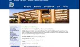 
							         Committee Briefings - Welcome to the City of Dallas, Texas - City Web ...								  
							    