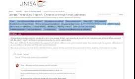 
							         Common access/account problems - Library ... - LibGuides Unisa								  
							    