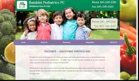 
							         Common Concerns - Bambini Pediatrics Pc								  
							    