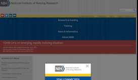 
							         Common Data Elements at NINR | National Institute of Nursing Research								  
							    