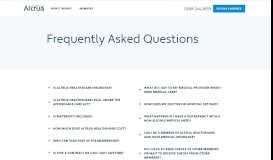 
							         Common Questions | Altrua HealthShare								  
							    