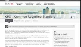 
							         Common Reporting Standard (CRS) | HSBC								  
							    