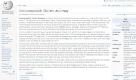 
							         Commonwealth Charter Academy - Wikipedia								  
							    