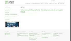 
							         Commonwealth Courts Portal - Big Enhancements to Family Law eFiling								  
							    