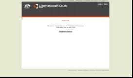 
							         Commonwealth Courts Portal - comcourts.gov.au								  
							    