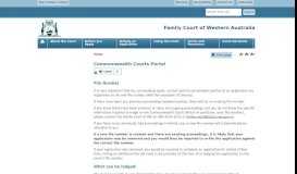 
							         Commonwealth Courts Portal - Family Court of Western Australia								  
							    