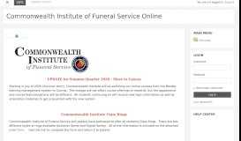 
							         Commonwealth Institute of Funeral Service Online								  
							    