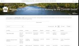 
							         Commonwealth of PA Job Opportunities | Sorted by Job Title ...								  
							    