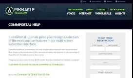 
							         Commportal Help - Pinnacle Telecom								  
							    