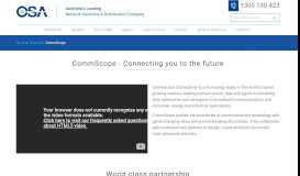 
							         CommScope Connectivity | Optical Solutions Australia OSA								  
							    