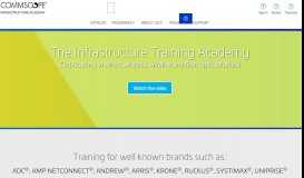 
							         CommScope Infrastructure Academy: Online Training Courses ...								  
							    