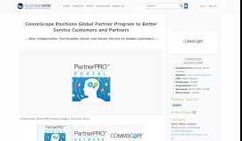 
							         CommScope Positions Global Partner Program to Better Service ...								  
							    
