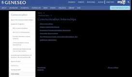 
							         Communication Internships - Internships | SUNY Geneseo								  
							    