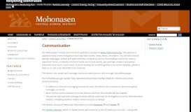 
							         Communication | Mohonasen Central School District, Rotterdam, NY								  
							    