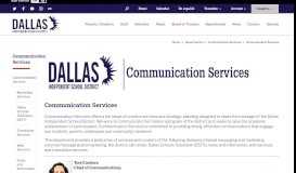 
							         Communication Services - Dallas ISD								  
							    