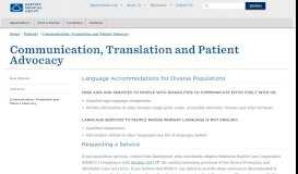 
							         Communication, Translation and Patient Advocacy at Baptist Medical ...								  
							    