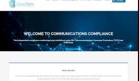 
							         Communications Compliance								  
							    