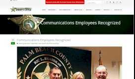 
							         Communications Employees Recognized - Palm Beach County ...								  
							    