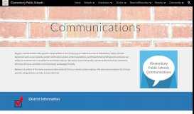 
							         Communications - Glastonbury Public Schools								  
							    