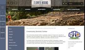 
							         Community Activity Center | Flower Mound, TX - Official Website								  
							    