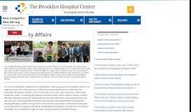 
							         Community Affairs | The Brooklyn Hospital Center								  
							    