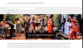 
							         Community Based Emergency Management Portal								  
							    