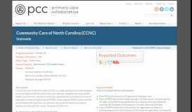 
							         Community Care of North Carolina (CCNC) | Patient-Centered Primary ...								  
							    