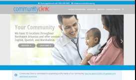 
							         Community Clinic NWA: Healthy People | Healthy Community								  
							    