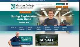 
							         Community College, Dallas NC l Gaston College								  
							    