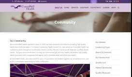 
							         Community - CommWell Health								  
							    