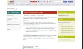 
							         Community Data Portal								  
							    