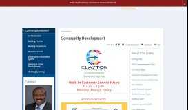 
							         Community Development | Clayton County, GA								  
							    