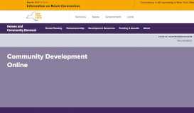 
							         Community Development Online | Homes and Community ...								  
							    
