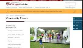 
							         Community Events - UChicago Medicine								  
							    