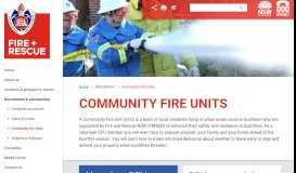 
							         Community Fire Units (CFU) - Fire and Rescue NSW								  
							    