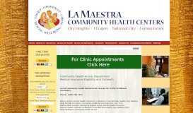 
							         Community Health Access - La Maestra Community Health Centers								  
							    