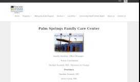 
							         Community Health Centers > Locations > Palm Springs								  
							    